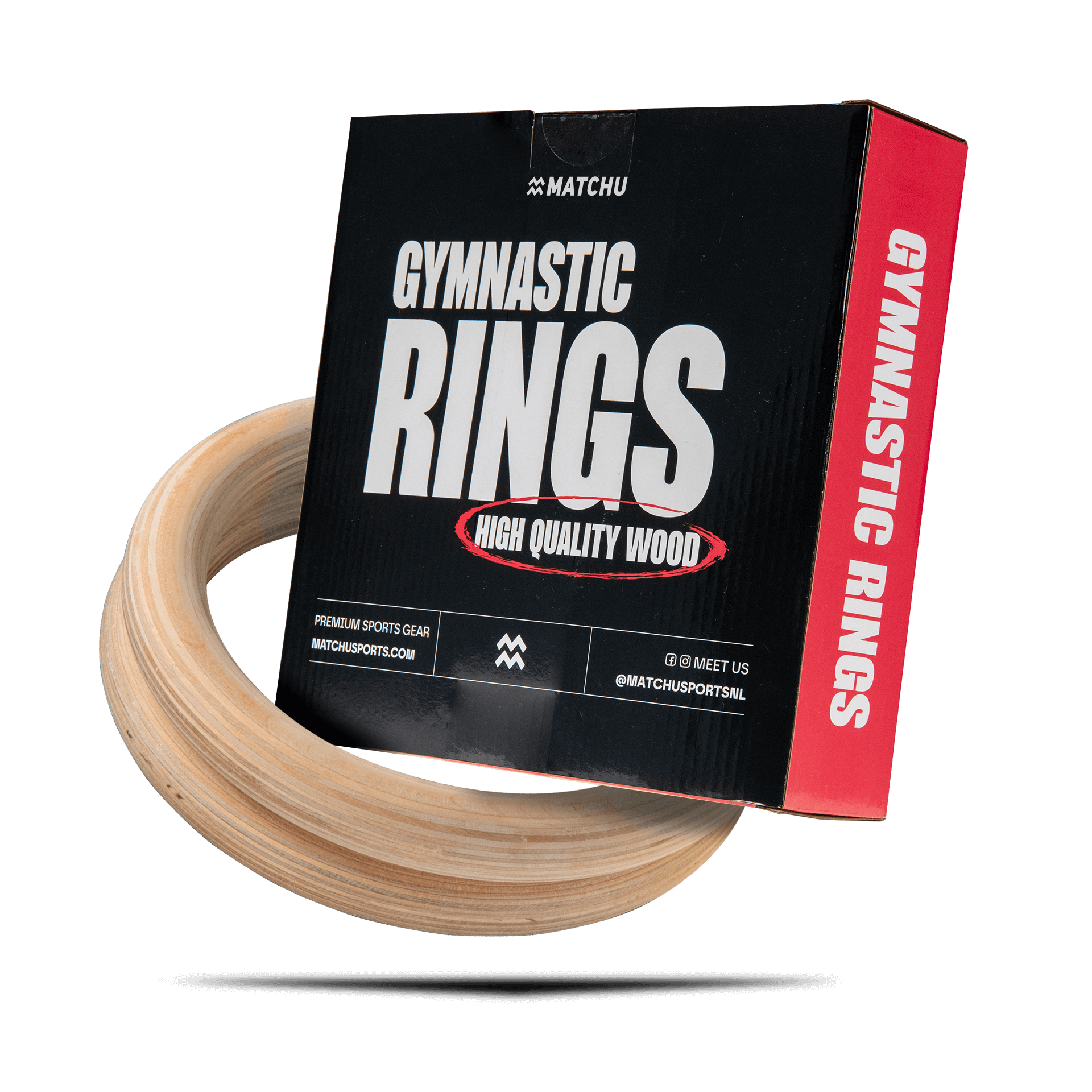 Holz-Turnringe Verpackung