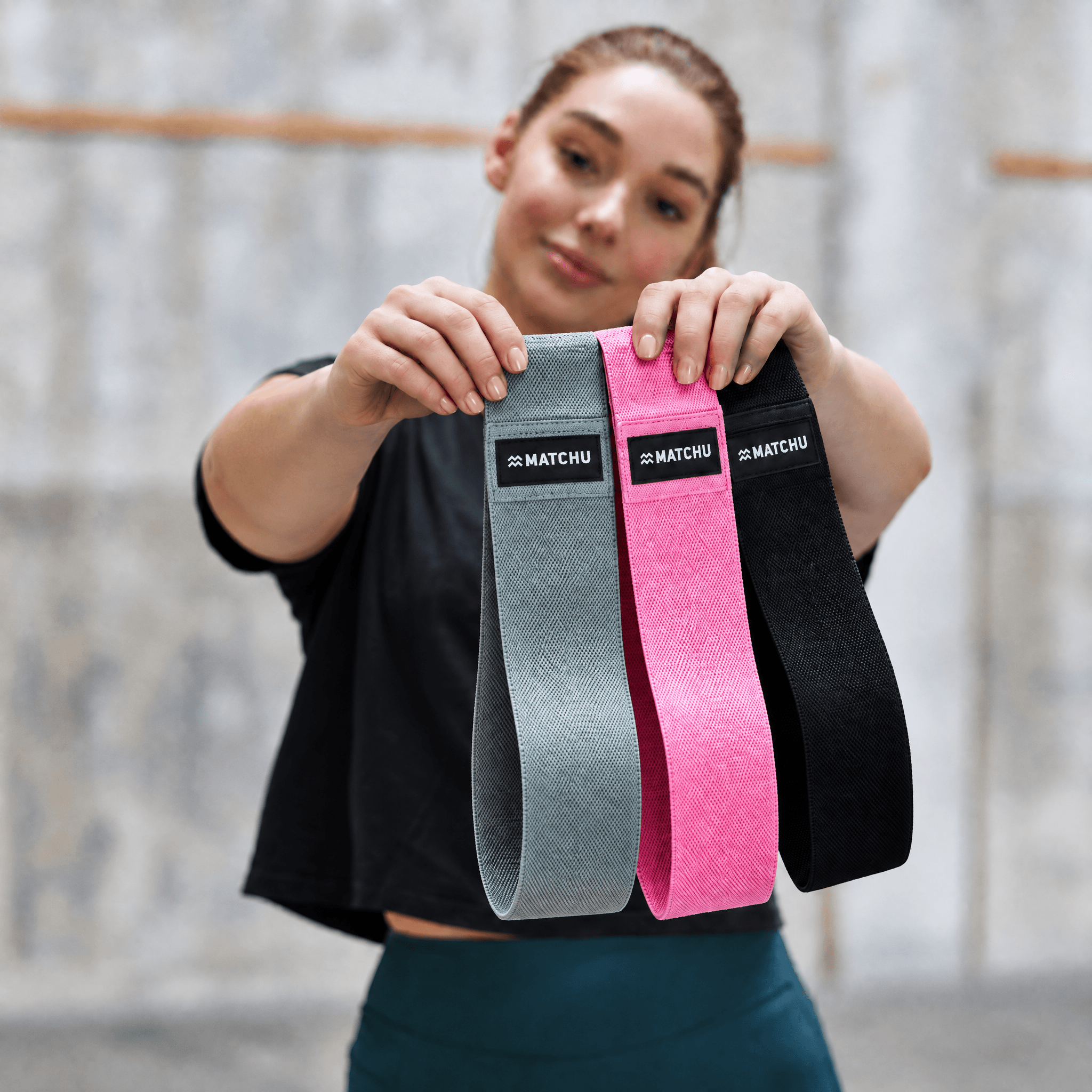 Booty Bands aus Stoff beim Po- und Beintraining