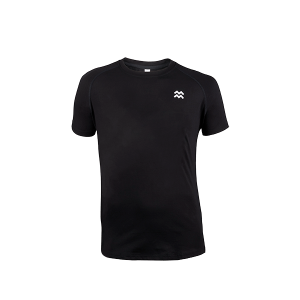 Schwarzes Basic T-Shirt