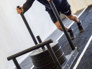 Sled push oefening