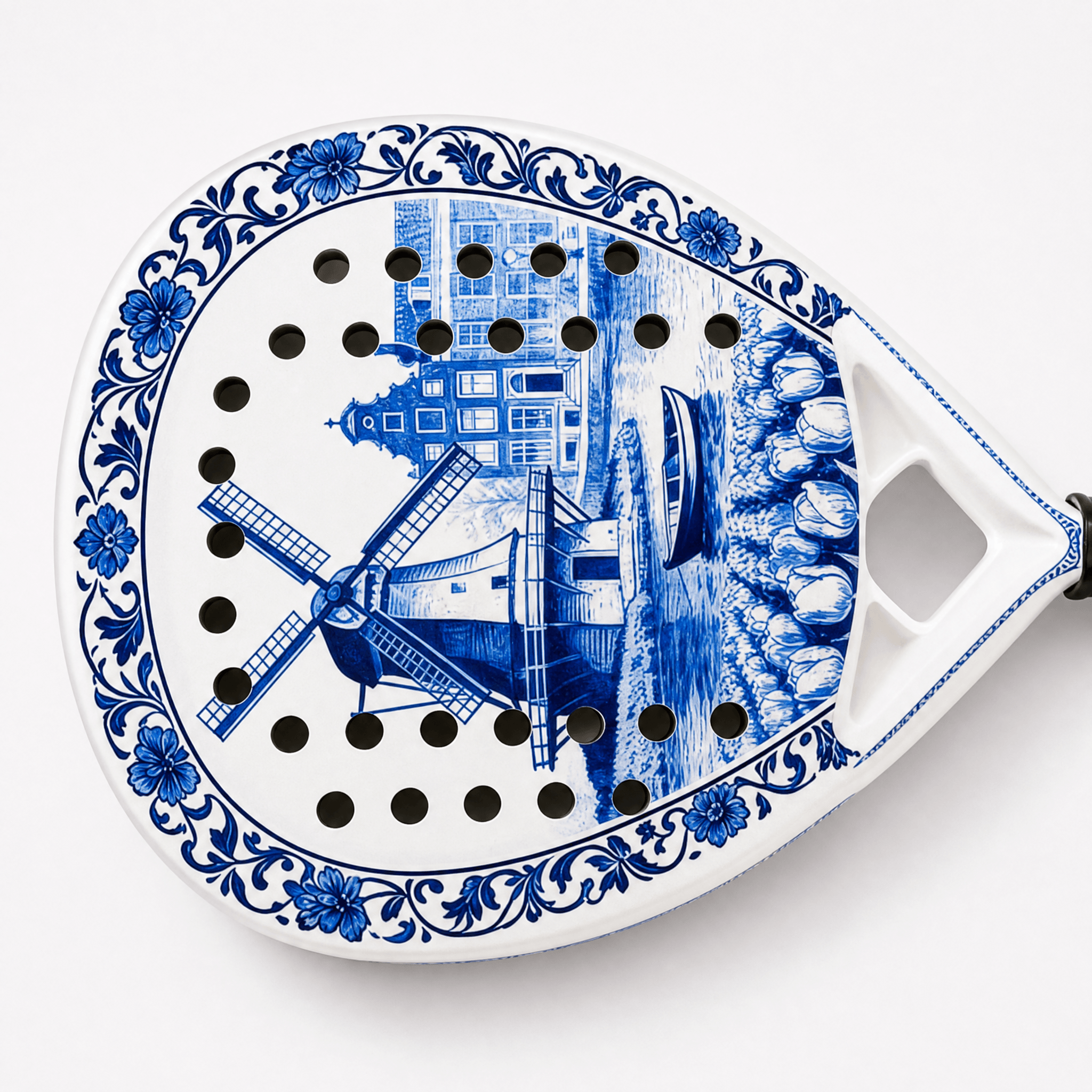 Padel-Schläger im Delft-Blau-Design
